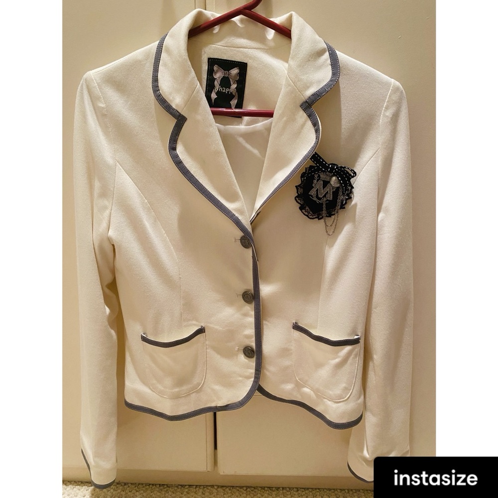 White Japanese student style jacket